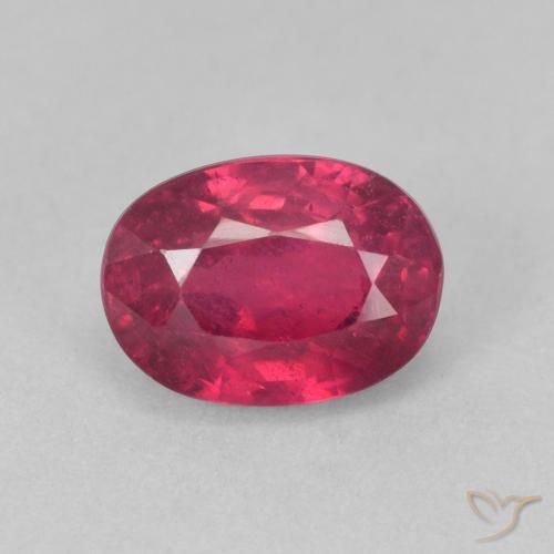 1.62ct Natural Rojo rosado Rubí, Ovalada, VS