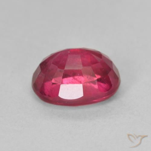 Rubí Rosado rojizo intenso natural de 1.93 ct, Ovalada, VS