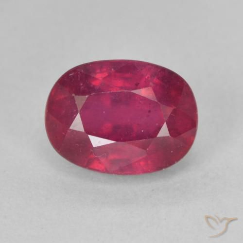 2.39ct Natural Rojo rosado Rubí, Ovalada, VS