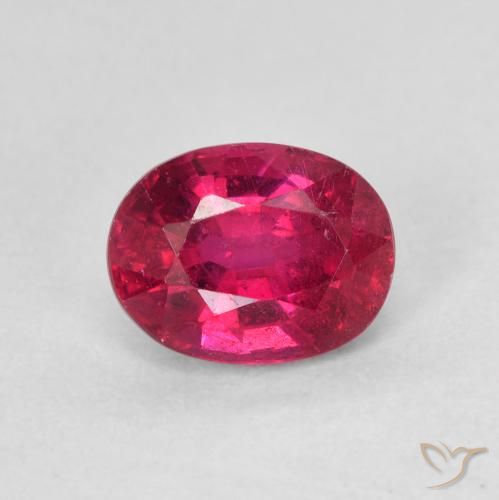 1.87ct Natural Medium Dark-Red Rubí, Ovalada, VS-SI