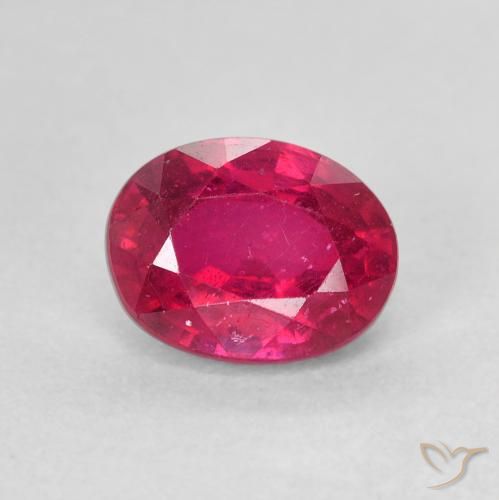 2.07ct Natural Rojo claro Rubí, Ovalada, VS