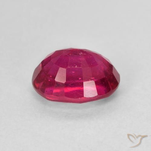 Rubí Rojo claro natural de 2.07 ct, Ovalada, VS