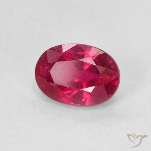 1.34ct Natural Rosado rojizo intenso Rubí, Ovalada, VS