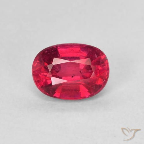 1.35ct Natural Rojo rosado Rubí, Ovalada, VS
