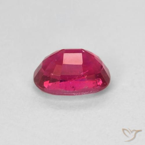 Rubí Rojo rosado natural de 1.35 ct, Ovalada, VS