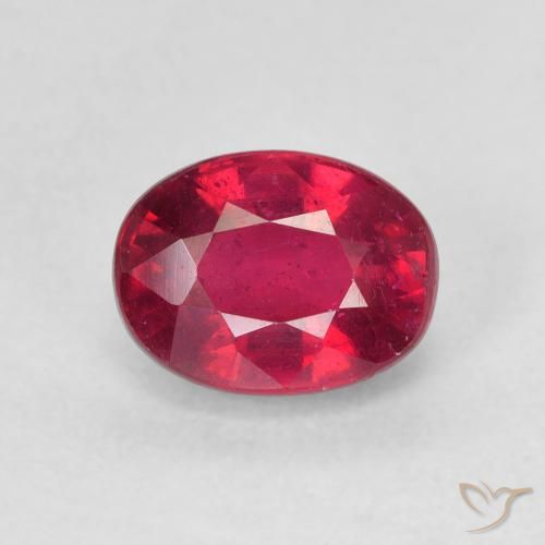 2.28ct Natural Rojo rosado Rubí, Ovalada, VS