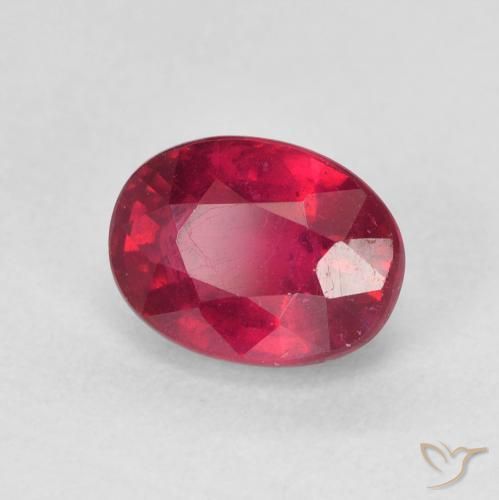 Rubí Rojo rosado natural de 2.28 ct, Ovalada, VS