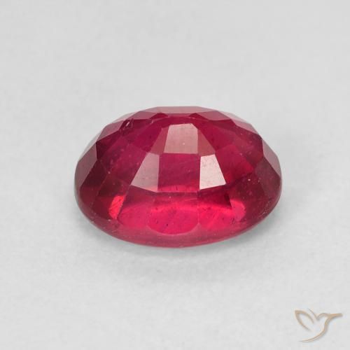 Rubí Rojo rosado natural de 2.28 ct, Ovalada, VS