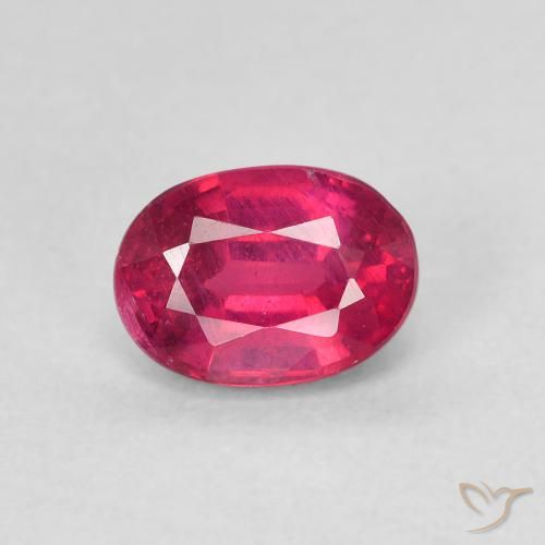 1.26ct Natural Rojo claro Rubí, Ovalada, VS-SI