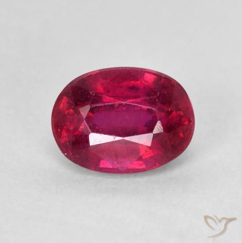 1.96ct Natural Rosado rojizo intenso Rubí, Ovalada, VS