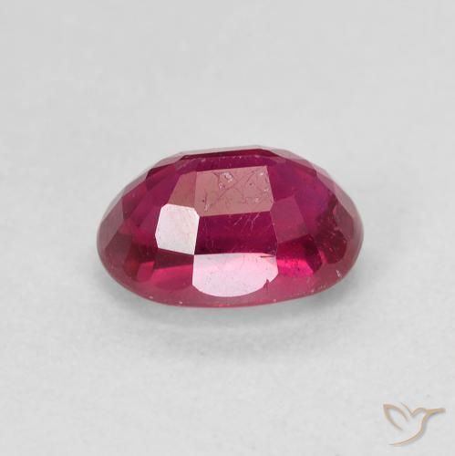 Rubí Rosado rojizo intenso natural de 1.96 ct, Ovalada, VS