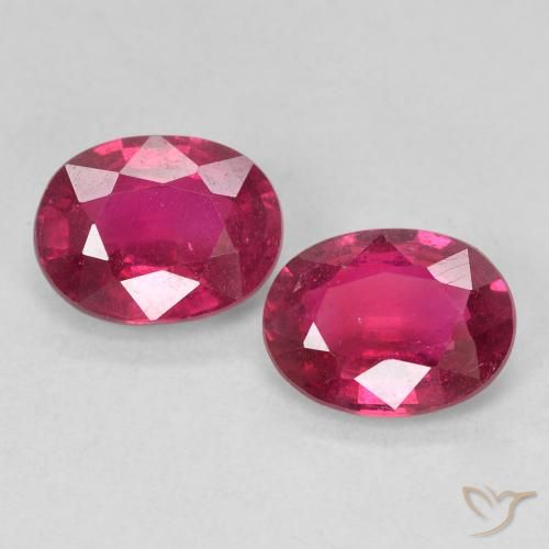 3.05ctw Natural Rojo rosado Rubí, Ovalada, VS