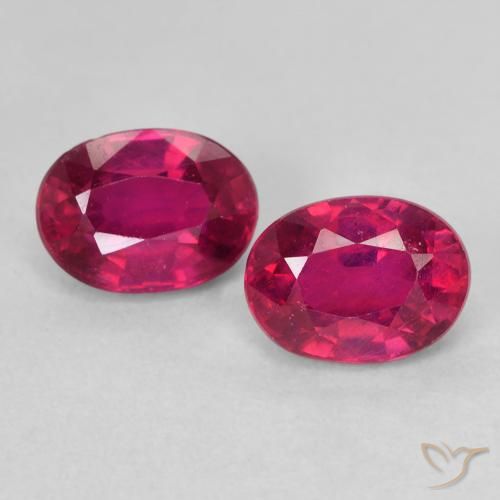 2.47ctw Natural Rosado rojizo intenso Rubí, Ovalada, VS