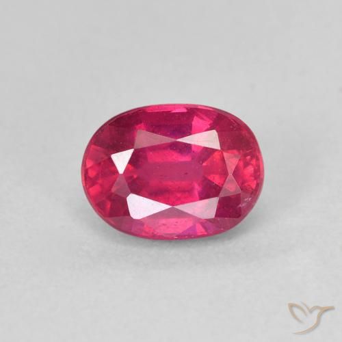 1.42ct Natural Rojo claro Rubí, Ovalada, VS