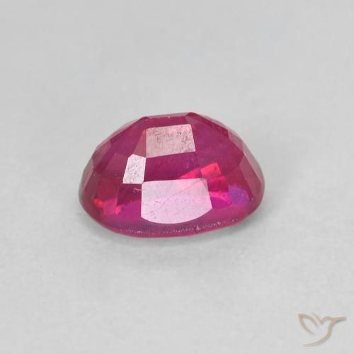 Rubí Rojo claro natural de 1.42 ct, Ovalada, VS