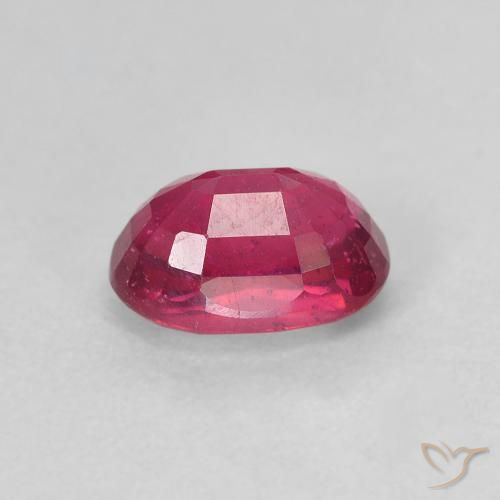 Rubí Rojo rosado natural de 1.38 ct, Ovalada, VS