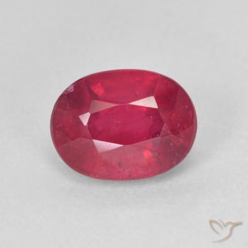 2.16ct Natural Rojo mermelada Rubí, Ovalada, VS