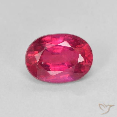 1.35ct Natural Rojo claro Rubí, Ovalada, VS