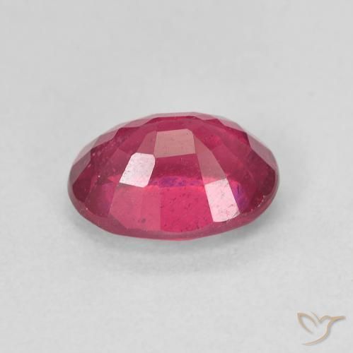 Rubí Rosado rojizo intenso natural de 1.94 ct, Ovalada, VS
