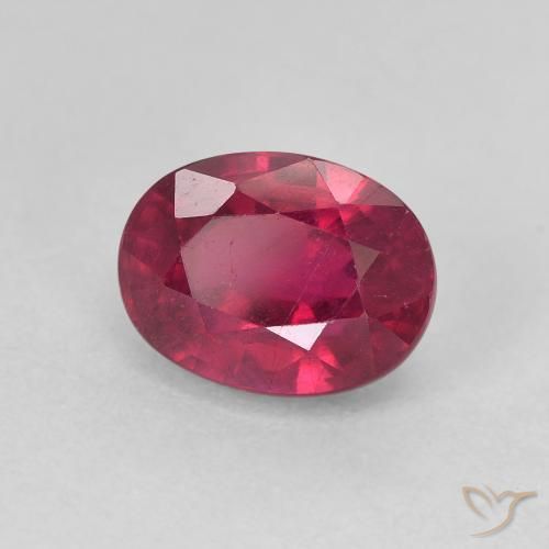 Rubí Medium Dark-Red natural de 2.38 ct, Ovalada, VS