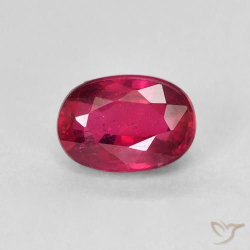 1.52ct Natural Rojo mermelada Rubí, Ovalada, VS