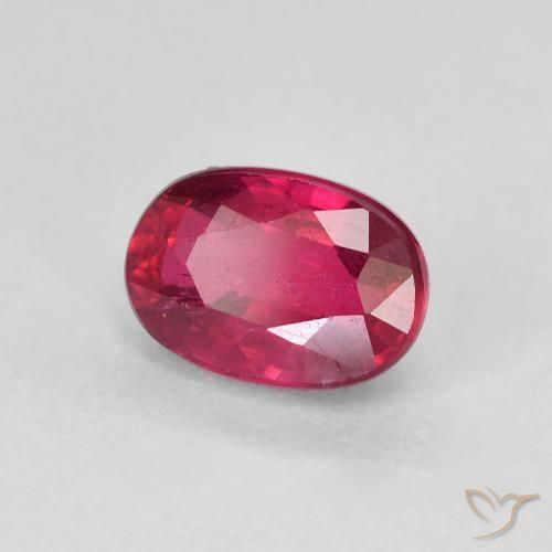 Rubí Rojo mermelada natural de 1.52 ct, Ovalada, VS