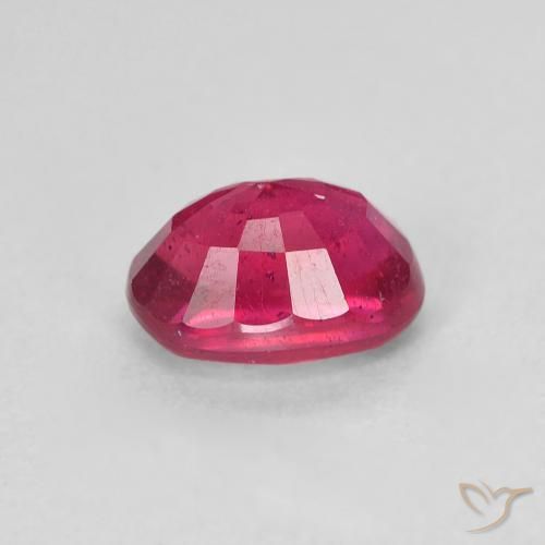 Rubí Rosado rojizo intenso natural de 1.43 ct, Ovalada, VS