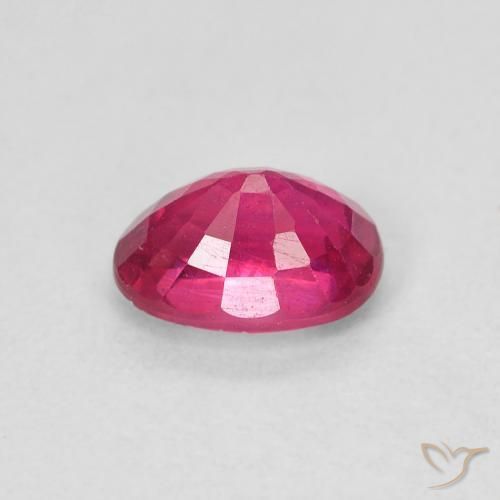 Rubí Rojo claro natural de 1.23 ct, Ovalada, VS
