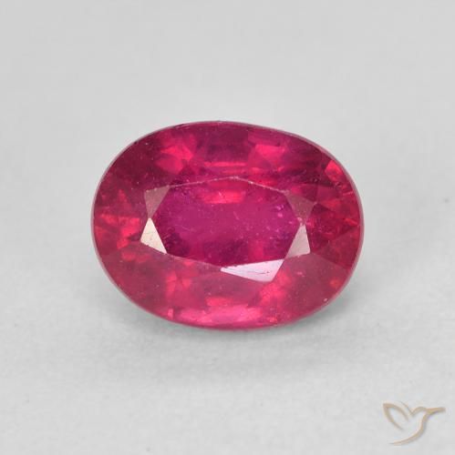2.38ct Natural Rojo claro Rubí, Ovalada, VS