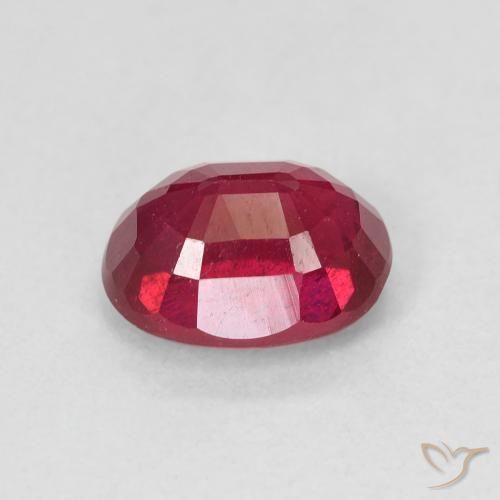 Rubí Carmesí intenso natural de 2.13 ct, Ovalada, VS