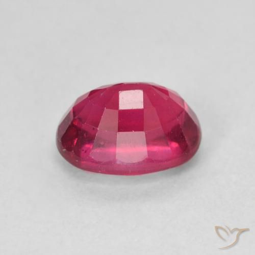 Rubí Carmesí intenso natural de 2.17 ct, Ovalada, VS
