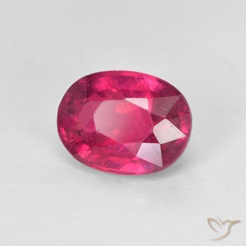 Rubí Rojo claro natural de 1.81 ct, Ovalada, VS