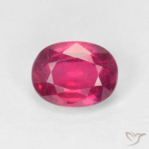2.04ct Natural Rojo claro Rubí, Ovalada, VS