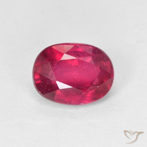 1.85ct Natural Medium Dark-Red Rubí, Ovalada, VS