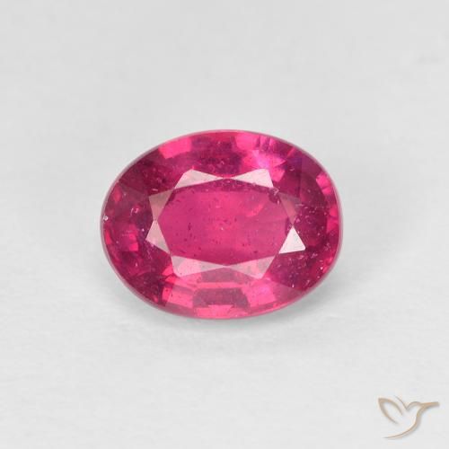 1.56ct Natural Rojo claro Rubí, Ovalada, VS