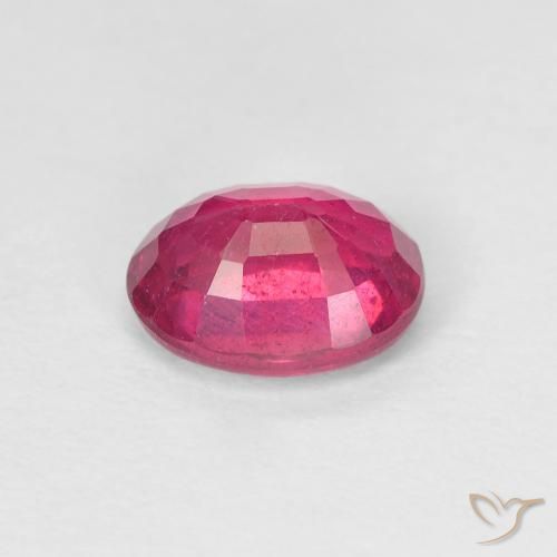 Rubí Rojo claro natural de 1.56 ct, Ovalada, VS
