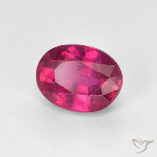 Rubí Rojo claro natural de 1.92 ct, Ovalada, VS