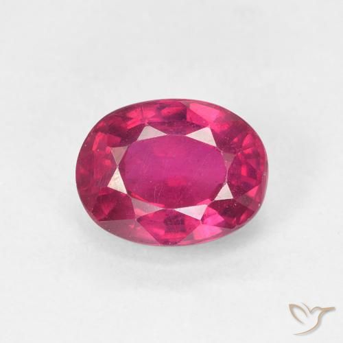 1.88ct Natural Rojo claro Rubí, Ovalada, VS