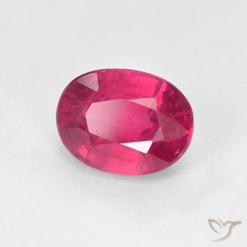 Rubí Rojo mermelada natural de 1.88 ct, Ovalada, VS