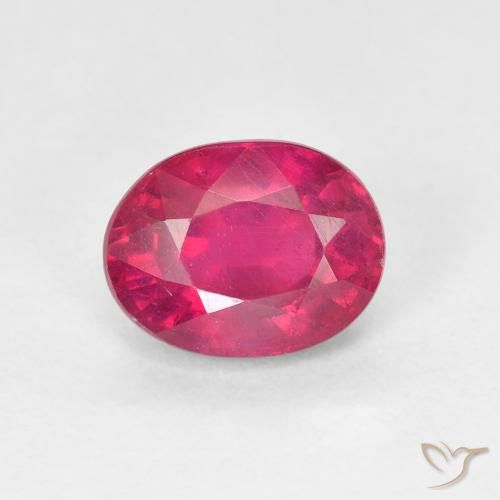 1.87ct Natural Rojo claro Rubí, Ovalada, VS