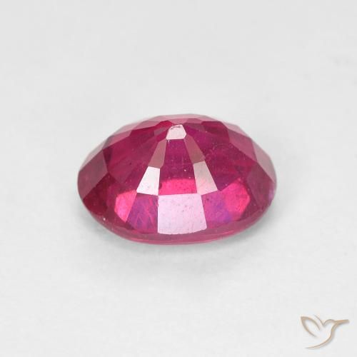 Rubí Rojo claro natural de 1.87 ct, Ovalada, VS