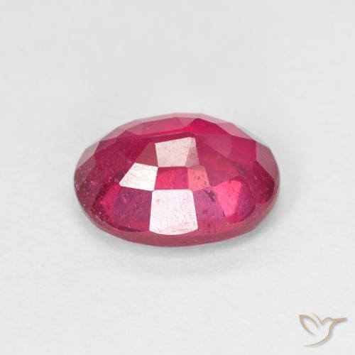 Rubí Rojo claro natural de 1.94 ct, Ovalada, VS