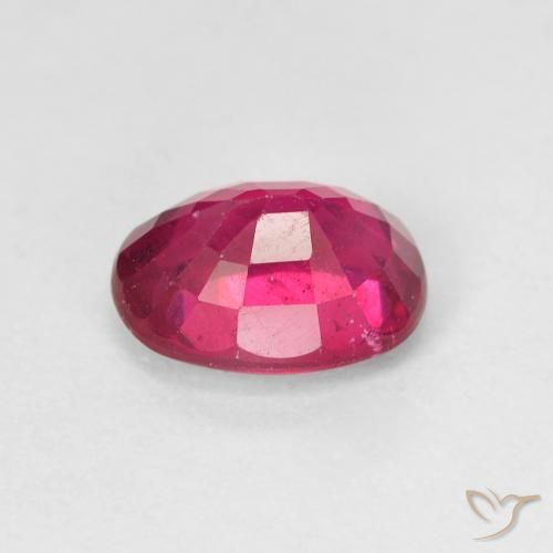 Rubí Rojo claro natural de 1.86 ct, Ovalada, VS