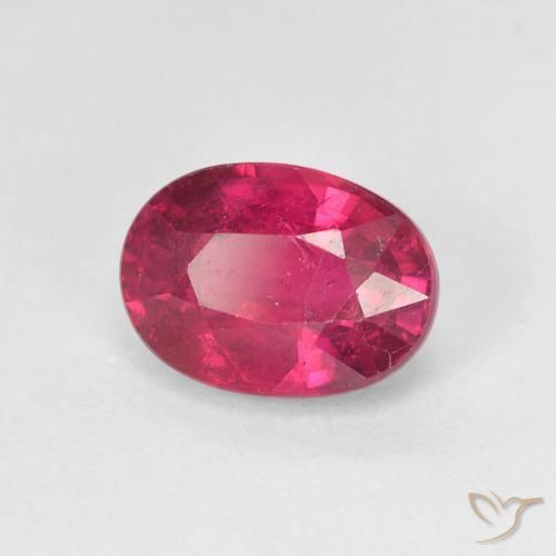 Rubí Rojo claro natural de 1.94 ct, Ovalada, VS