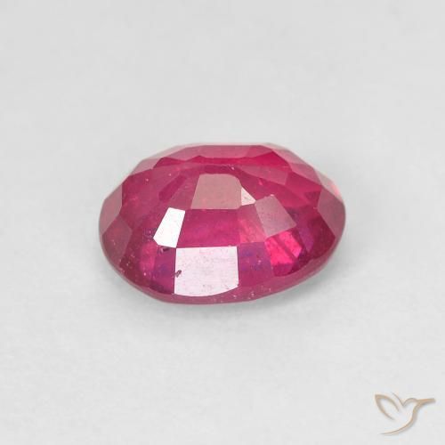 Rubí Rojo claro natural de 1.80 ct, Ovalada, VS