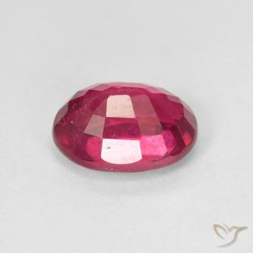 Rubí Rojo claro natural de 1.85 ct, Ovalada, VS