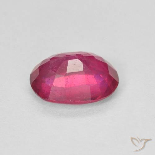 Rubí Rojo claro natural de 1.57 ct, Ovalada, VS-SI