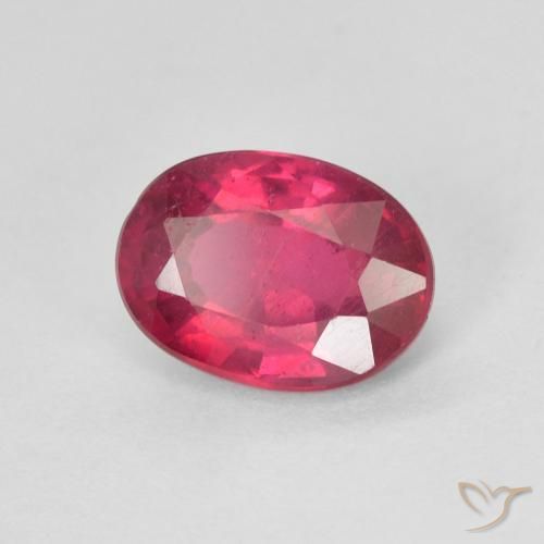 Rubí Rojo claro natural de 1.73 ct, Ovalada, VS-SI