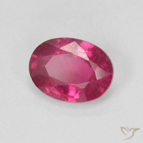 Rubí Rojo claro natural de 1.65 ct, Ovalada, VS-SI
