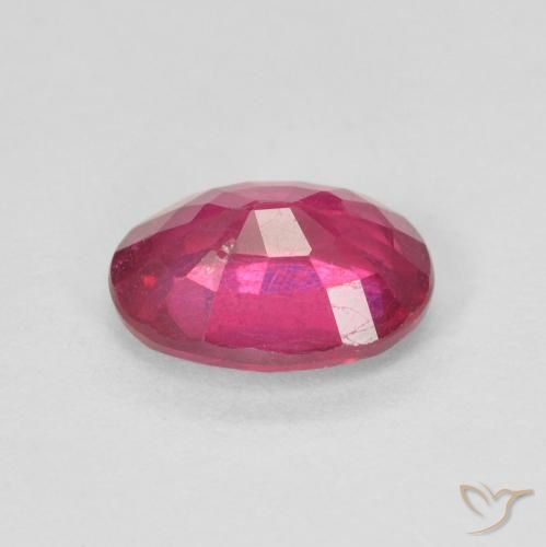 Rubí Rojo claro natural de 1.65 ct, Ovalada, VS-SI